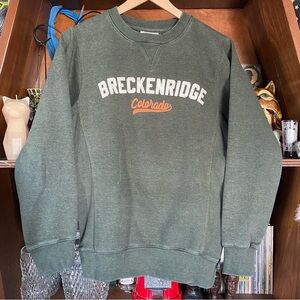 Breckenridge Colorado Green Men's Sweater - Men’s XS
